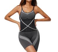 Femmes Combinaison 2026 Body Sculptant Pour Femmes Grande Taille Avec Soutien Intégré Et Ouvert Décontracté Élégant Sexy Pantalon de Travail, Noir , S