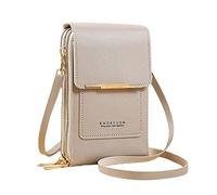 Femmes Commerce Extérieur Multifonctionnel Seule Épaule Tactile Téléphone Portefeuille PU Cuir Bandoulière Sac Hommes Sacs à Bandoulière, gris, Taille unique