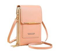 Femmes Commerce Extérieur Multifonctionnel Seule Épaule Tactile Téléphone Portefeuille PU Cuir Bandoulière Sac Hommes Sacs à Bandoulière, rose, Taille unique