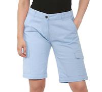 Femmes Coton Combat Toile Chino Cargaison Shorts - Bleu Ciel - Taille M (38, UK 10)