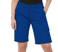 Femmes Coton Combat Toile Chino Cargaison Shorts - Bleu Roi - Taille 44 (UK 16)
