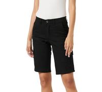 Femmes Coton Combat Toile Chino Cargaison Shorts - Noir - Taille XL (42, UK 14)