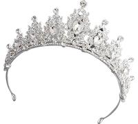 Femmes Couronne de mariage bandeau mariée alliage strass couronne d'accessoires de cheveux pour la fête de costume de bal