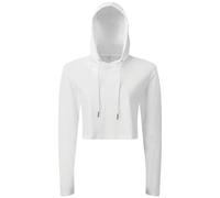 Femmes Court à Capuche T-Shirt 100% Coton Peigné T-Shirt Capuche