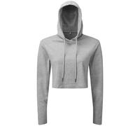 Femmes Court à Capuche T-Shirt 100% Coton Peigné T-Shirt Capuche