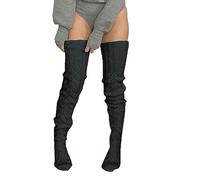 Femmes Cuissardes Longs Bas sur Genou Chaussettes Cosplay Festival Bas Halloween Bas Polaire Taille M
