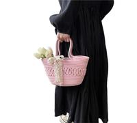 Femmes De Paille De Paille Fashion Beach Capacité À Main Époux D'été