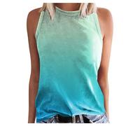 Femmes Débardeur Été - avec Soutien-Gorge Intégré Lâches Haut Col V Chic Bretelles Spaghetti Cami Chic Col Rond T-Shirt Jogging Running Fitness Tank Top Débardeur de Yoga Fitenss