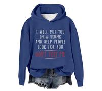 Femmes décontracté à Manches Longues Lettre Graphique imprimé Cordon de Serrage à Capuche Pull Sweats Haut Chemisier#Y