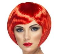 Femmes Déguisement Bob Perruque Bébé Rouge Enterrement Fête Neuf Par Smiffys