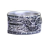 femmes délicates pour ensemble de bagues papillon empilable bague punk joint doigt pour fille adolescentes bijoux taille ensemble de bagues papillon pour femmes