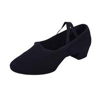 Femmes Demi Pointe Pantoufle De Ballet Comfy Chaussures De Danse pour Adulte Femme Chaussures De Ballet Doux Toile Chaussons Pilates Yoga Gymnastique Split Mi-Plate Chaussons