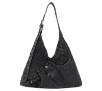 Femmes Denim Sacs À Bandoulière Élégant Sac À Main Grande Capacité | Sac à main élégant en Denim, sacs à bandoulière de grande capacité pour le shopping quotidien