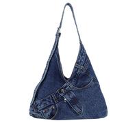 Femmes Denim Sacs À Bandoulière Élégant Sac À Main Grande Capacité | Sac à main élégant en Denim, sacs à bandoulière de grande capacité pour le shopping quotidien