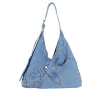 Femmes Denim Sacs À Bandoulière Élégant Sac À Main Grande Capacité | Sac à main élégant en Denim, sacs à bandoulière de grande capacité pour le shopping quotidien