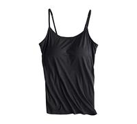 Femmes D'été Débardeur Debardeur Avec Soutien Gorge Integre Top Femme Mode Sans Armatures Blanc En Dentelle Invisible Sous Vêtements Pour Sortie Shopping Décontractée Côtelés Intégré