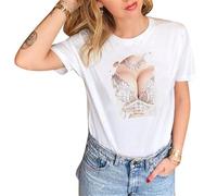 Femmes Drôle Gros Seins Imprimé T-Shirt À Manches Courtes Tee Shirt Tops Col Ras du Cou Mignon Drôle 3D Seins D’été T-Shirts