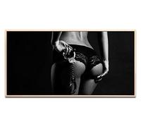 Femmes en sous-vêtement environ Tableau mural avec cadre de joints d'ombres naturel 130 x 70 cm