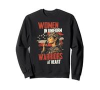 Femmes en Uniforme Warriors at Heart Design Sweatshirt