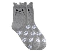 Femmes et adolescentes Nouveauté Coton Milieu Chaussettes Drôles de Chat Oreilles et Pattes Imprimé Jarretière Chats, d, taille unique