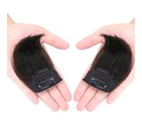 femmes Extension capillaire synthétique invisible, mini-coiffure, clip, 10 cm(Noir)