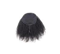 Femmes Extension queue de cheval crépue bouclée avec cordon serrage, cheveux naturels brésiliens Utilisation quotidienne(22inches)