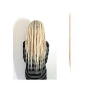 Femmes Extensions de dreadlocks faites à la main de 20 pouces, 5 brins, dreads synthétiques, tresses au crochet, 1.0cm, fausse torsion, tressage de cheveux Reggae Dreads Braid Utilisation quotidienne(