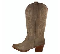 Femmes F5R1249 Fermeture Éclair Cuir Daim Botte Cowboy Par Spot On