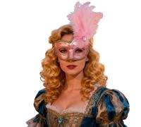 Femmes Fantaisie Masque Demi-Masque Déguisement avec Paillettes Plume pour Mascarade Bal Carnaval en Plumes Vénitien à Pour Cosplay Mardi Gras Déguisement, Costumée de Opéra Drame Cocktail Soirée