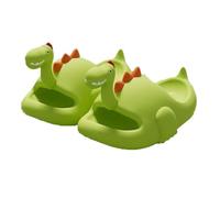 Femmes Filles Garçons Pantoufles Dinosaures Animaux Bout Ouvert Sandales Chaussures De Jardin Antidérapantes Tandelles De Plage Résistantes Enfants(Light Green,37 EU)