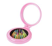Femmes Filles Maquillage Airbag Brosse À Cheveux avec Miroir Styling Outil Portable Mini Pliable Brosse Masseur Robuste Et ÉconomiquePratique et attrayant