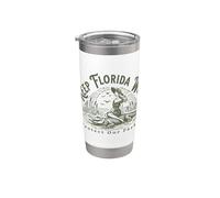 Femmes Florida Wildlife Parks Keep Florida Wild Alligator Gobelet isotherme en acier inoxydable double paroi