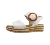 Femmes Gabor Sandalettes Cuir Fermeture velcro Talon compensé - latte 20 38 1/2