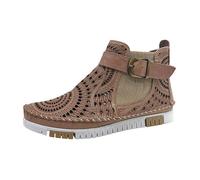 Femmes Gemini Bottines Cuir Fermeture à glissière Plat - Minéral 020 36