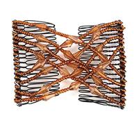 Femmes Girl Easy H Perles Glisser le Peigne Extensible Clamp/Holder à Cheveux Extensible Épingle à Cheveux Noir Chable Hairpin Black CombsTroby Combstretchable Hairpingirl StretchyPrunchy