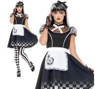 Femmes Gothique Alice Merveilles Conte de Fées Halloween Déguisement Adulte UK