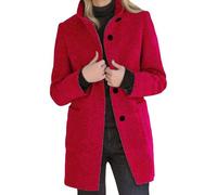 Femmes Hiver Long Pea épaissir manteau Plus taille trench peacoat veste Blend de laine épaississant blazer veste