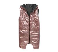 Femmes Hiver Slim Fit Gilets Chaud Manteau en Duvet Gilet Zip Up Matelassé Vêtements D’extérieur en Duvet Gilet Manteaux D’Hiver pour Femmes, Pink, S