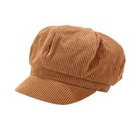 Femmes Hiver Solide Chapeau béret Casquette coréen Peintre Gavroche bérets (Red, One Size)