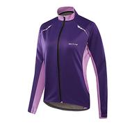 Femmes Hiver Veste Coupe-Vent Thermique Polaire Manteau Manche Longue Veste de vélo de Montagne pour Cyclisme Ski Violet L
