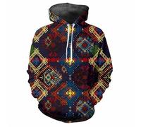 Femmes Hommes Abstrait Géométrie Imprimé 3D Sweats à Capuche Drôle Manches Longues Sweatshirts Cordon à Tirer Poche Pullover Tops