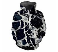 Femmes Hommes Abstrait Géométrie Imprimé 3D Sweats à Capuche Drôle Manches Longues Sweatshirts Cordon à Tirer Poche Pullover Tops