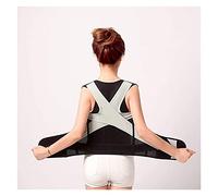 Femmes Hommes Dos Épaule Posture Correcteur Lombaire Brace Spine Support Ceinture Réglable Adulte Corset Posture Correction Ceinture (Couleur : Noir, Taille : X-Large),Correcteur de Posture