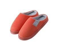 Femmes hommes Home pantoufles, Intérieur chambre à coucher Memory Foam chaussures de maison chaudes, intérieur Chaussures Furry confortables avec semelle en caoutchouc antidérapante