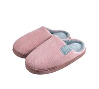 Femmes hommes Home pantoufles, Intérieur chambre à coucher Memory Foam chaussures de maison chaudes, intérieur Chaussures Furry confortables avec semelle en caoutchouc antidérapante