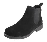 Femmes Hush Puppies Daim Bottines Avec Fermeture Éclair Côté Et 3 CM Bloc Talon