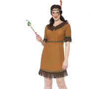 Femmes Indien D'Amérique Jeune Fille Costume Déguisement Ouest Sauvage Smiffys