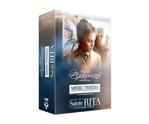 Femmes inspirantes - Coffret 3 films : Sainte Rita + Maria Montessori + Mère Teresa : Une vie dévouée dévouée aux plus pauvres