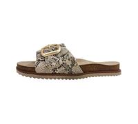Femmes Jana Mule Synthétique Glissement/ouvert Plat - beige/snake 38