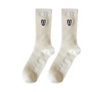Femmes Japonaises Couleur Solide Coton Chaussettes De Coeur Sucré Broderie Creuse En Coton Maille Maille Respirante